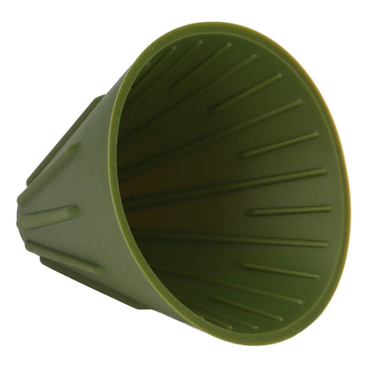 Silicone Coffee Dripper Portable Reusable Folding Coffee Filter for Travel Camping Office HomeGreen