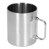 Stainless Steel Cup Corrosion Resistant Folding Handle Folding Design Exquisite Coffee Mug