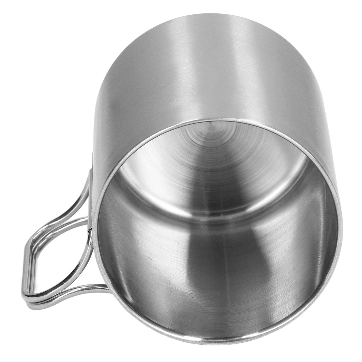 Stainless Steel Cup Corrosion Resistant Folding Handle Folding Design Exquisite Coffee Mug