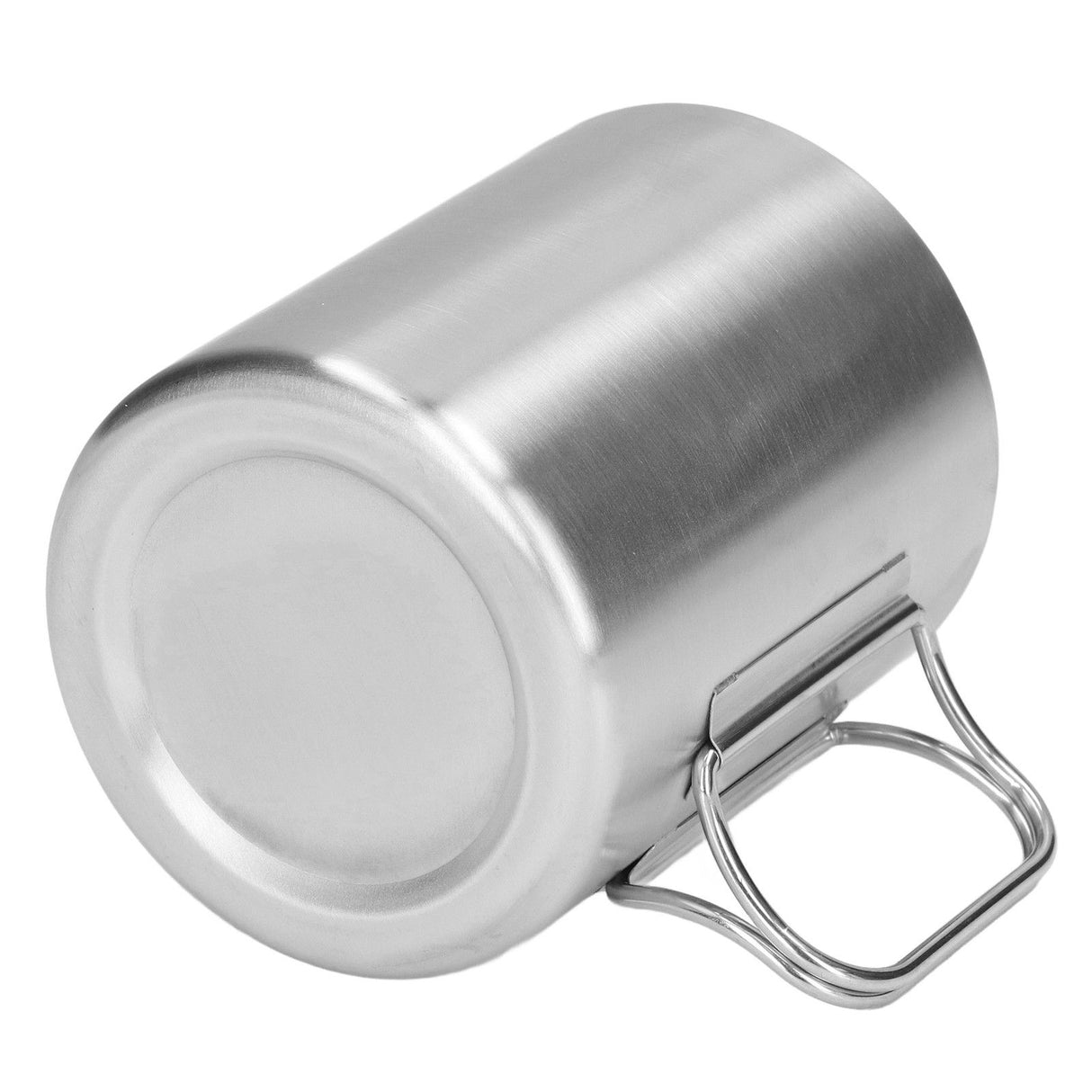 Stainless Steel Cup Corrosion Resistant Folding Handle Folding Design Exquisite Coffee Mug