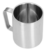 Stainless Steel Cup 300ml Capacity Double Layer Ergonomic Design Texture With Handle Coffee Mug - Front View