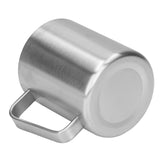 Stainless Steel Cup 300ml Capacity Double Layer Ergonomic Design Texture With Handle Coffee Mug - Low Angle