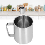 Stainless Steel Cup 300ml Capacity Double Layer Ergonomic Design Texture With Handle Coffee Mug - Extra Image