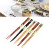 Chopsticks Set 5 Different Colors Natural Wood Antislip Design Feel Comfortable Chopsticks ReusablePointed Chopsticks