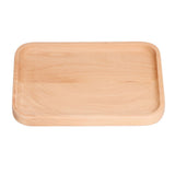 Wooden Rectangular Serving Tray Dinner Drink Food Snack Saucer Platter for Home Restaurants