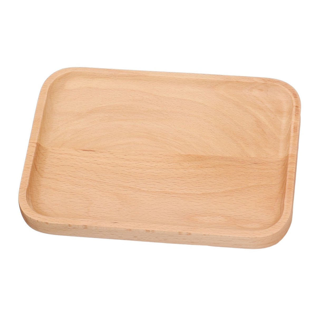Wooden Rectangular Serving Tray Dinner Drink Food Snack Saucer Platter for Home Restaurants