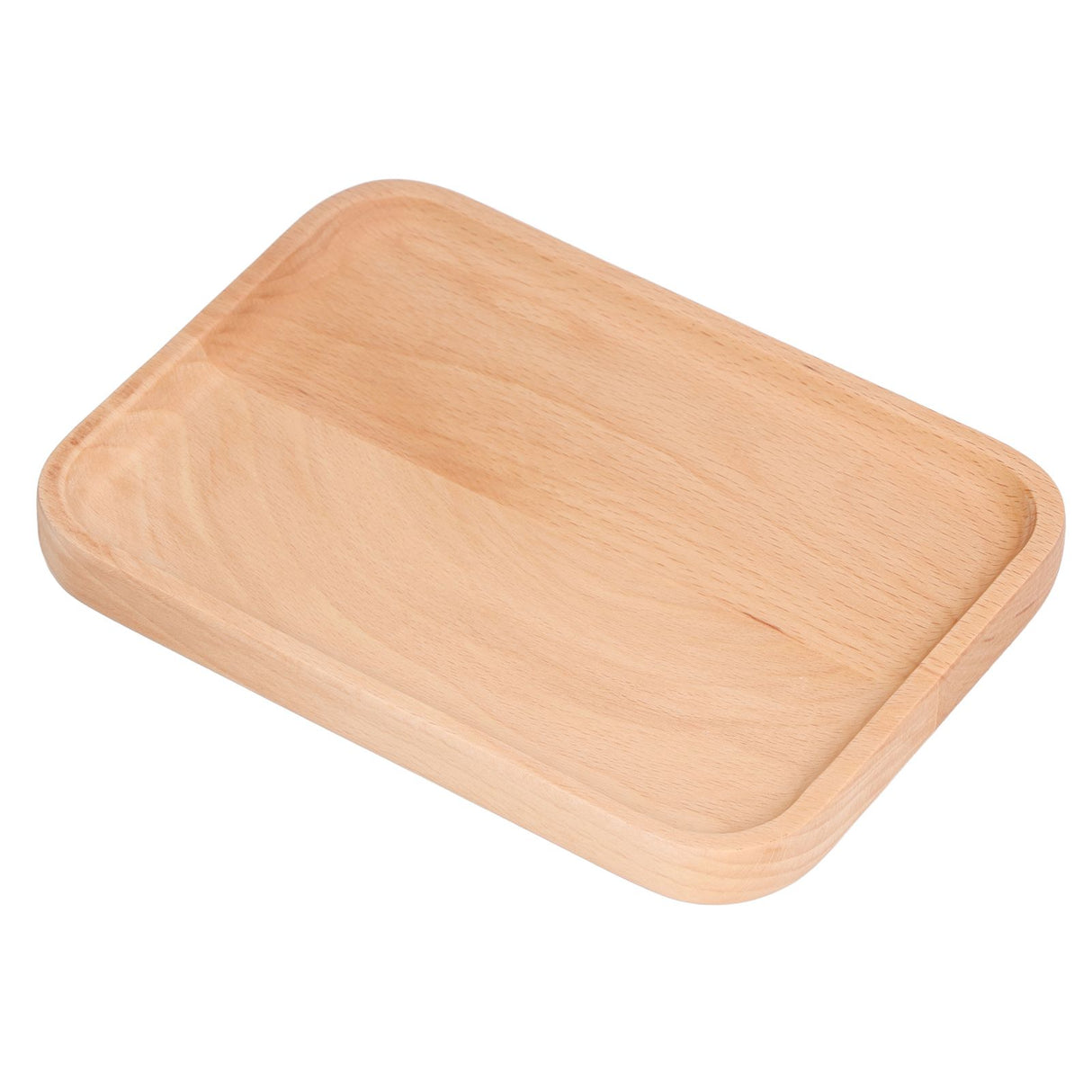 Wooden Rectangular Serving Tray Dinner Drink Food Snack Saucer Platter for Home Restaurants