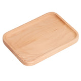 Wooden Rectangular Serving Tray Dinner Drink Food Snack Saucer Platter for Home Restaurants