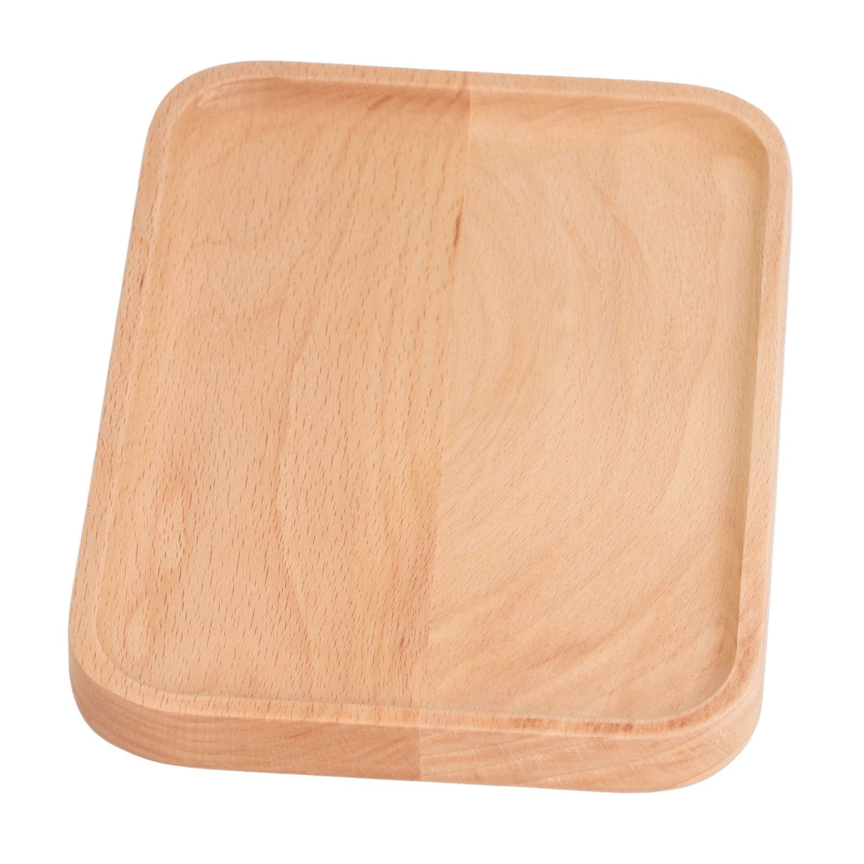 Wooden Rectangular Serving Tray Dinner Drink Food Snack Saucer Platter for Home Restaurants