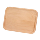 Wooden Rectangular Serving Tray Dinner Drink Food Snack Saucer Platter for Home Restaurants