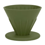 Silicone Coffee Dripper Reusable Cone Coffee Filter Holder for Travel Hiking Camping Home OfficeGreen