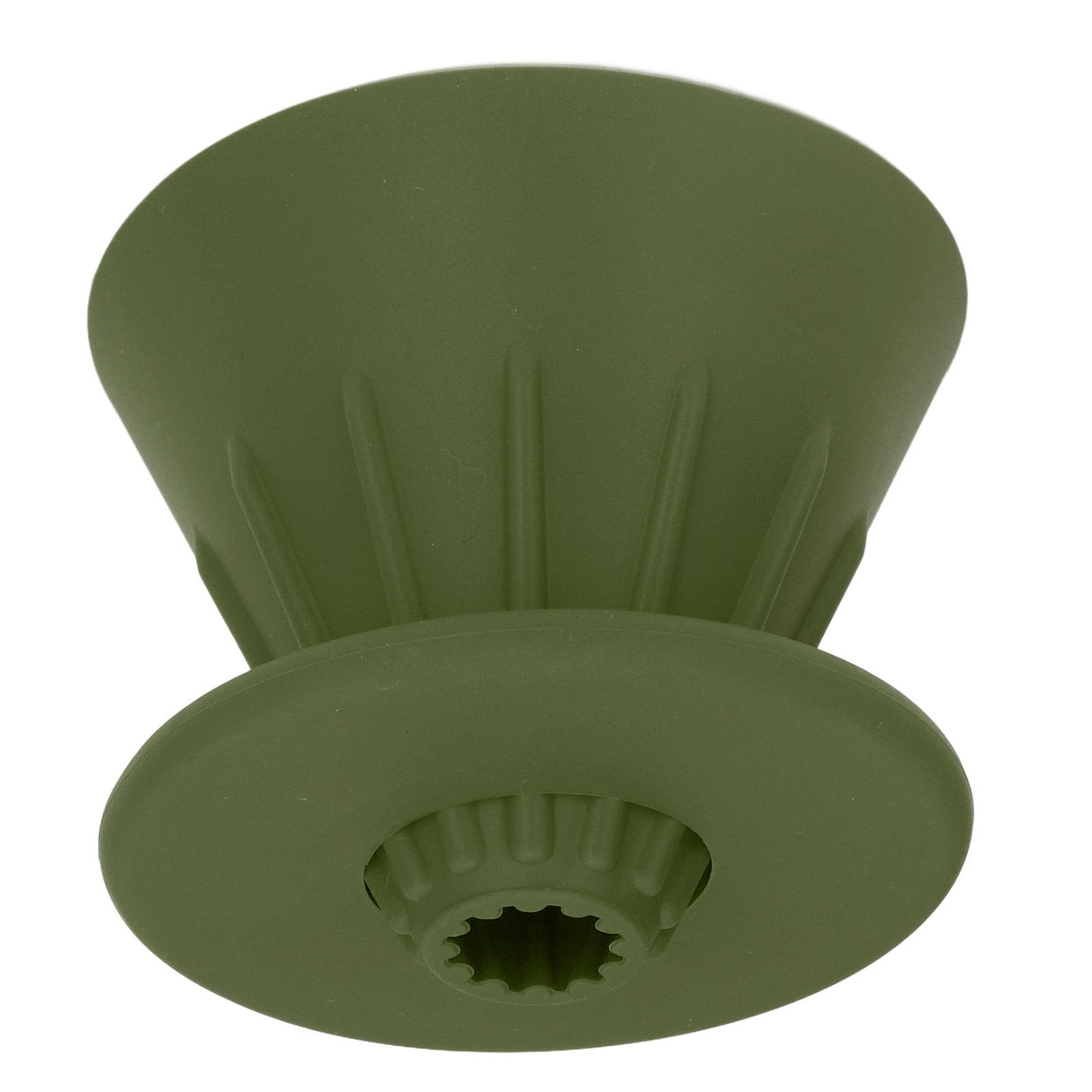 Silicone Coffee Dripper Reusable Cone Coffee Filter Holder for Travel Hiking Camping Home OfficeGreen