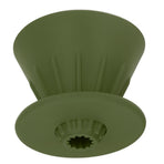 Silicone Coffee Dripper Reusable Cone Coffee Filter Holder for Travel Hiking Camping Home OfficeGreen