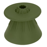 Silicone Coffee Dripper Reusable Cone Coffee Filter Holder for Travel Hiking Camping Home OfficeGreen - Close-Up Angle