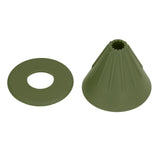 Silicone Coffee Dripper Reusable Cone Coffee Filter Holder for Travel Hiking Camping Home OfficeGreen