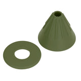 Silicone Coffee Dripper Reusable Cone Coffee Filter Holder for Travel Hiking Camping Home OfficeGreen - Extra Image
