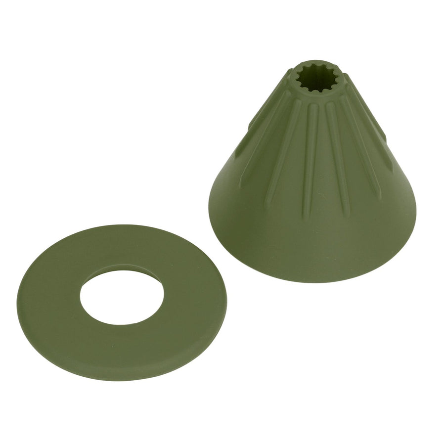 Silicone Coffee Dripper Reusable Cone Coffee Filter Holder for Travel Hiking Camping Home OfficeGreen
