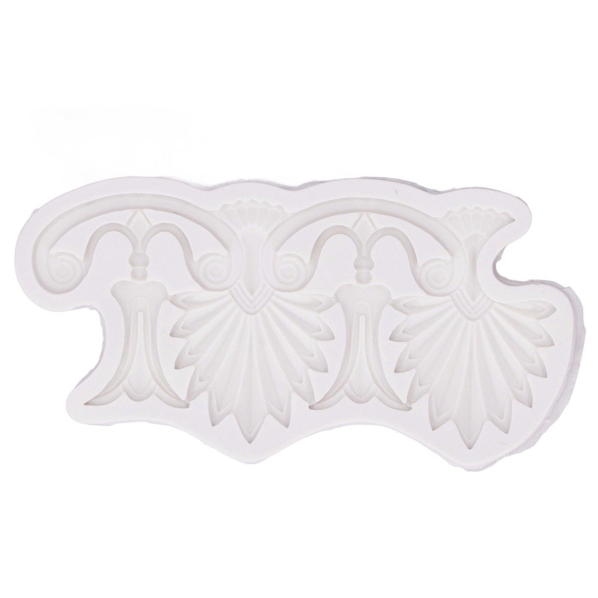 Cake Border Silicone Mold European Retro Pattern DIY Gray Nontoxic for Clay Resin Chocolate