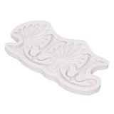 Cake Border Silicone Mold European Retro Pattern DIY Gray Nontoxic for Clay Resin Chocolate - Rear View