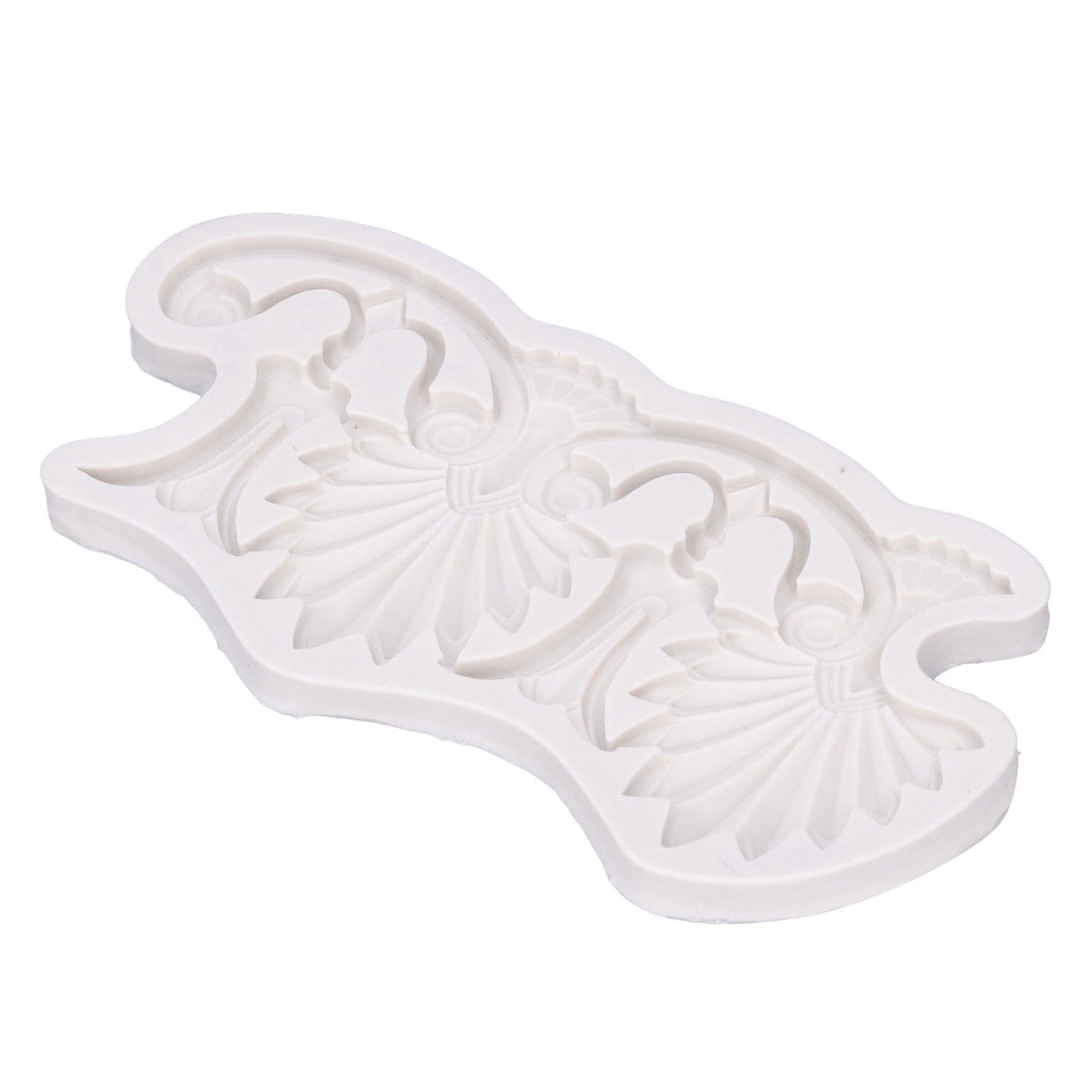Cake Border Silicone Mold European Retro Pattern DIY Gray Nontoxic for Clay Resin Chocolate