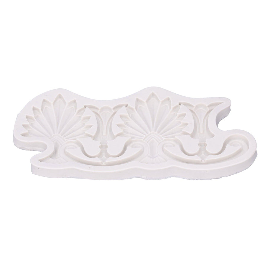 Cake Border Silicone Mold European Retro Pattern DIY Gray Nontoxic for Clay Resin Chocolate