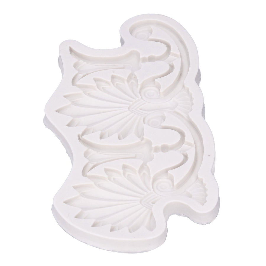 Cake Border Silicone Mold European Retro Pattern DIY Gray Nontoxic for Clay Resin Chocolate