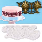 Cake Border Silicone Mold European Retro Pattern DIY Gray Nontoxic for Clay Resin Chocolate
