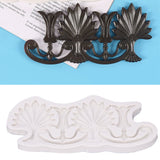 Cake Border Silicone Mold European Retro Pattern DIY Gray Nontoxic for Clay Resin Chocolate - Extra Image