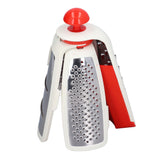 Vegetable Cutter 4 in 1 Multifunctional Stainless Steel Portable Lightweight Easy Operation Veggie ChopperRed