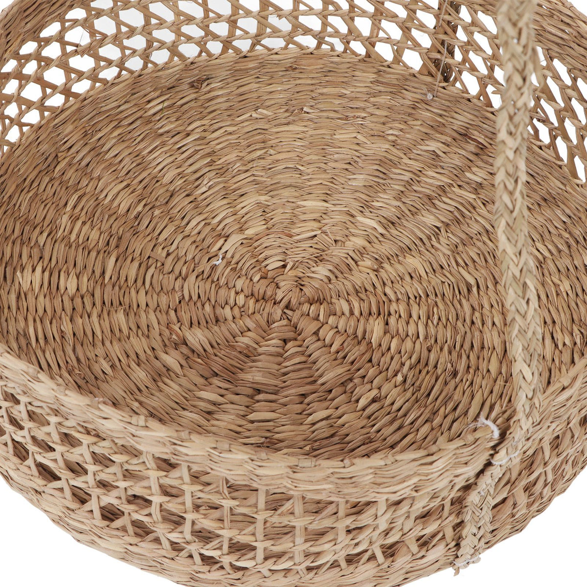 Hanging Fruit Basket Rattan 3 Tiers Multifunctional Foldable Elegant Style Easy Installation Hanging Produce Basket