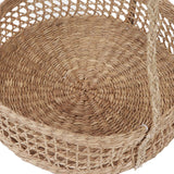 Hanging Fruit Basket Rattan 3 Tiers Multifunctional Foldable Elegant Style Easy Installation Hanging Produce Basket - Extra Image
