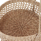 Hanging Fruit Basket Rattan 3 Tiers Multifunctional Foldable Elegant Style Easy Installation Hanging Produce Basket