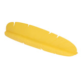 Kitchen Sink Water Splash Guard Elastic Reusable Banana Leaf Water Sink Splashing Guard for Dishes Vegetables Washing Yellow - Front View