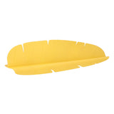 Kitchen Sink Water Splash Guard Elastic Reusable Banana Leaf Water Sink Splashing Guard for Dishes Vegetables Washing Yellow - Top-Down View