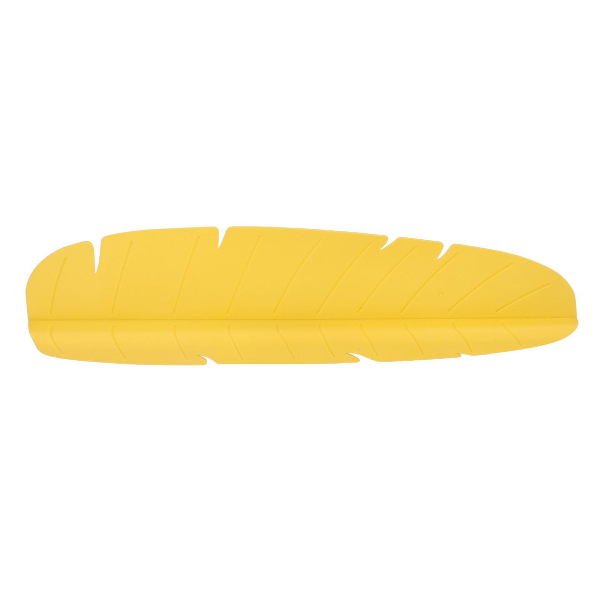 Kitchen Sink Water Splash Guard Elastic Reusable Banana Leaf Water Sink Splashing Guard for Dishes Vegetables Washing Yellow