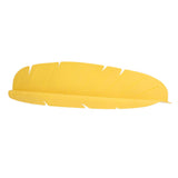 Kitchen Sink Water Splash Guard Elastic Reusable Banana Leaf Water Sink Splashing Guard for Dishes Vegetables Washing Yellow