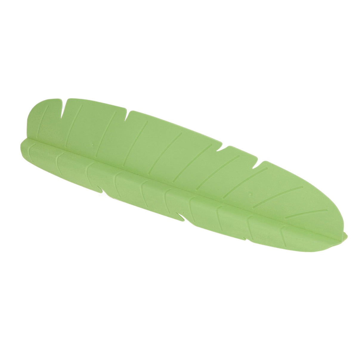 Kitchen Sink Water Splash Guard Elastic Reusable Banana Leaf Water Sink Splashing Guard for Dishes Vegetables Washing Green