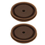 Reusable Coffee Capsule Lid Food Grade Silica Gel Environmental Resilient Lid with Brush Spoon for Vertuoline Pro Coffee Pod