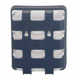 Preparation Plate PP Multilayer Multifunctional Household Vegetable Fruit Preparation Tray for Hotpot Blue 6 Layers