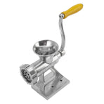 Manual Meat Grinder Silver Simple Operation Small Meat Mincer with Handle for Home Kitchen Restaurants Butcher Shops