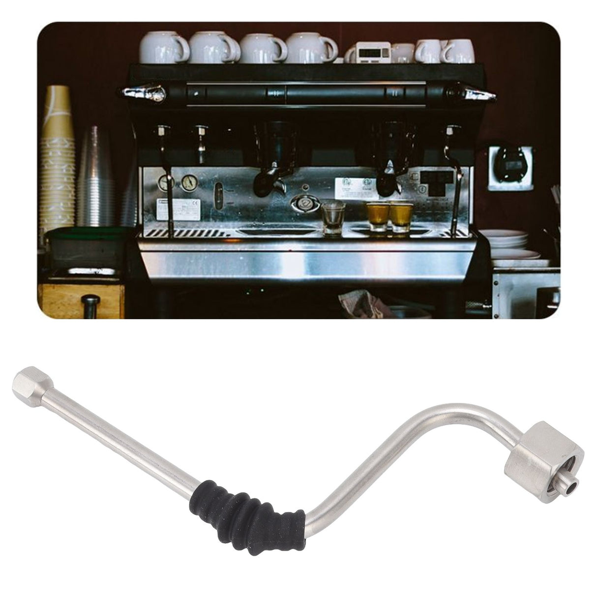 Stainless Steel Steam Wand Coffee Machine Steam Tube for DeLonghi 680 685 Coffee Maker
