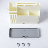 Cutlery Holder Multifunctional Wall Mounted Chopsticks Drying Rack for Home Kitchen White