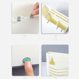 Cutlery Holder Multifunctional Wall Mounted Chopsticks Drying Rack for Home Kitchen White - Side View