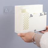 Cutlery Holder Multifunctional Wall Mounted Chopsticks Drying Rack for Home Kitchen White - 45-Degree Angle
