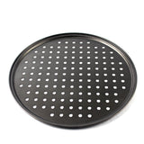 Perforated Pizza Pan Non Stick Baking Easy Unmolding Firm Bottom Vented Pizza Pan 28CM
