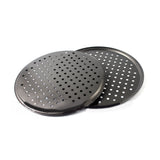 Perforated Pizza Pan Non Stick Baking Easy Unmolding Firm Bottom Vented Pizza Pan 28CM