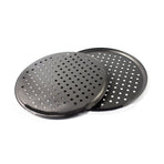 Perforated Pizza Pan Non Stick Baking Easy Unmolding Firm Bottom Vented Pizza Pan 24.5CM