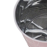 Flour Sifter Stainless Steel Corrosion Resistant Safe Odorless Beautiful Handheld Baking Flour Mesh Sieve Pink - Extra Image