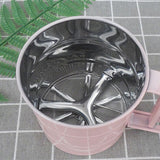 Flour Sifter Stainless Steel Corrosion Resistant Safe Odorless Beautiful Handheld Baking Flour Mesh Sieve Pink