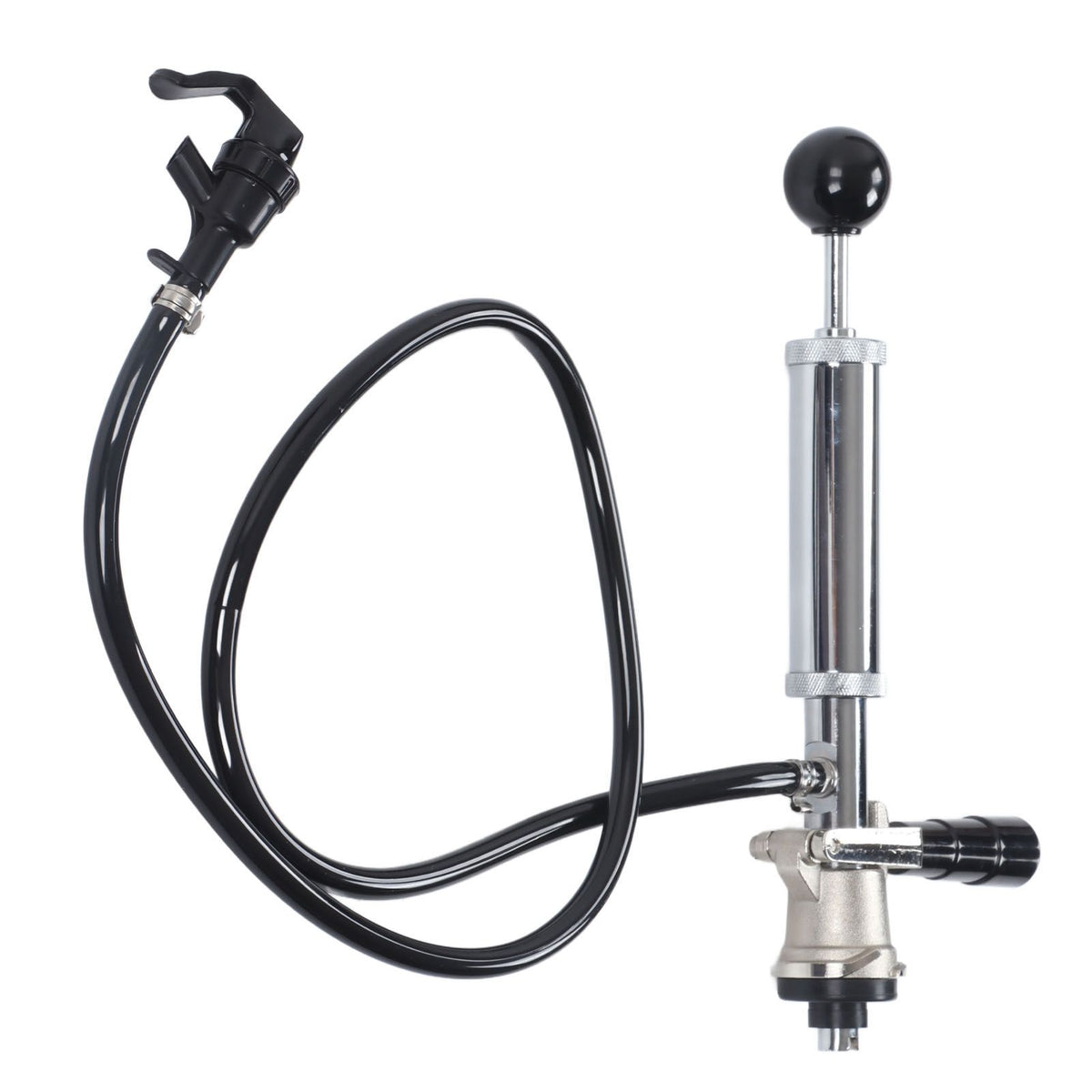 Beer Keg Pump Leakproof Rustproof Stainless Steel Beer Quick Keg Tap Pump S Type Dispenser for Picnic Party Wedding